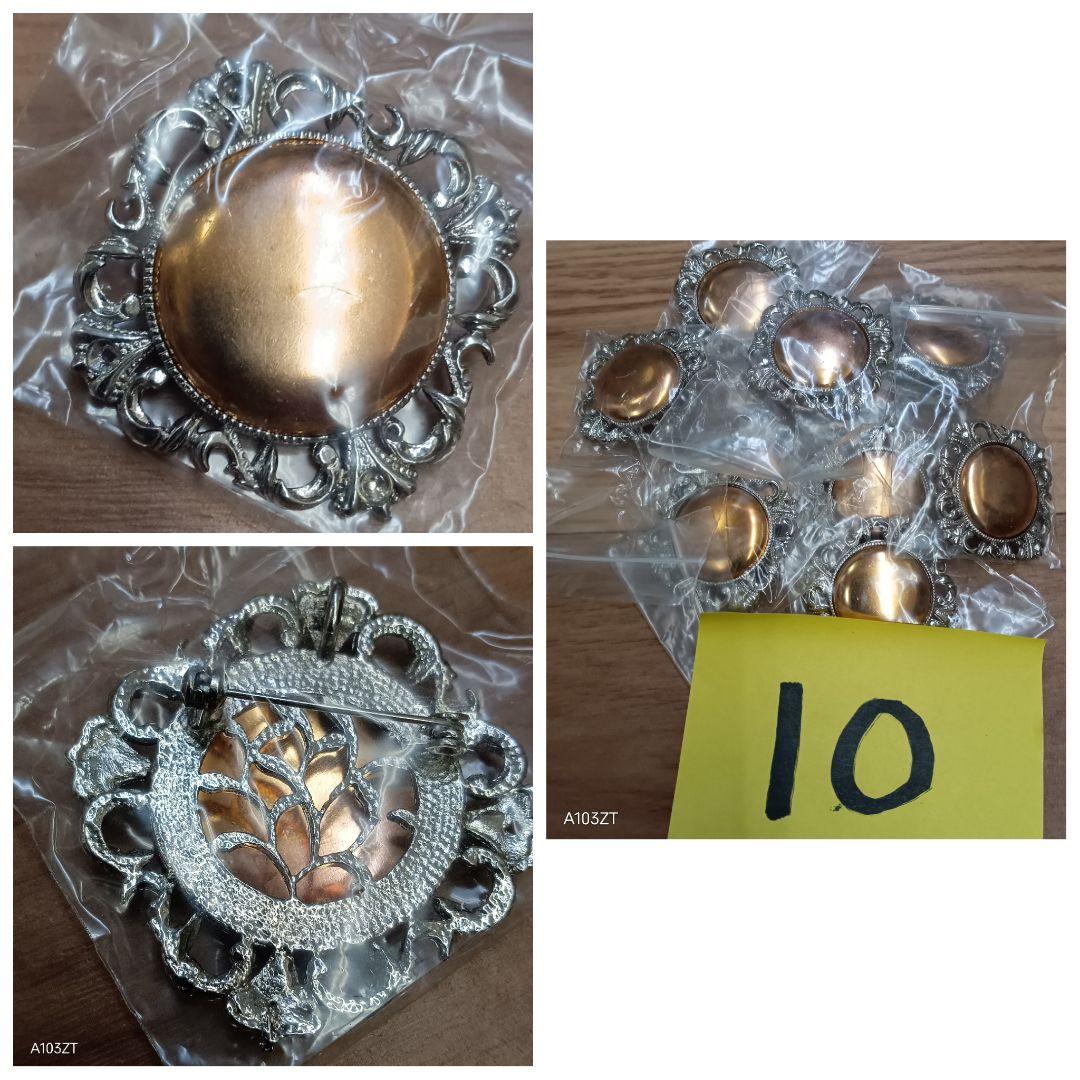 未使用 七宝焼 材料 ブローチ 200個 まとめて 2.8kg アクセサリー材料