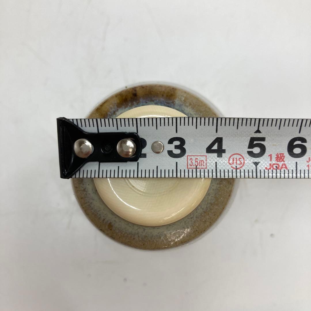 ☆茶3 古瀬尭山　赤盧山茶入　共箱　幅4.4cm 東水7-0319①