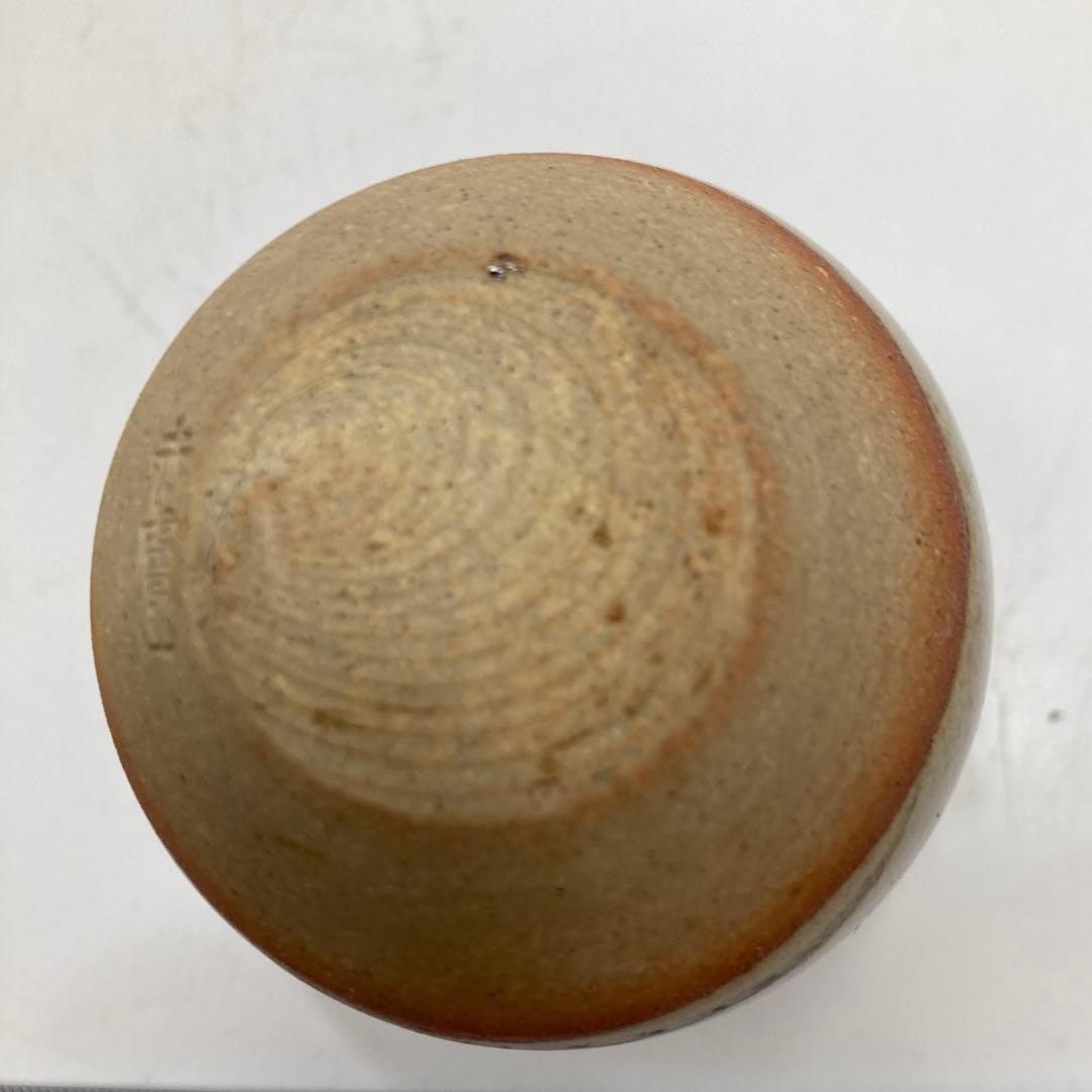 ☆茶3 古瀬尭山　赤盧山茶入　共箱　幅4.4cm 東水7-0319①