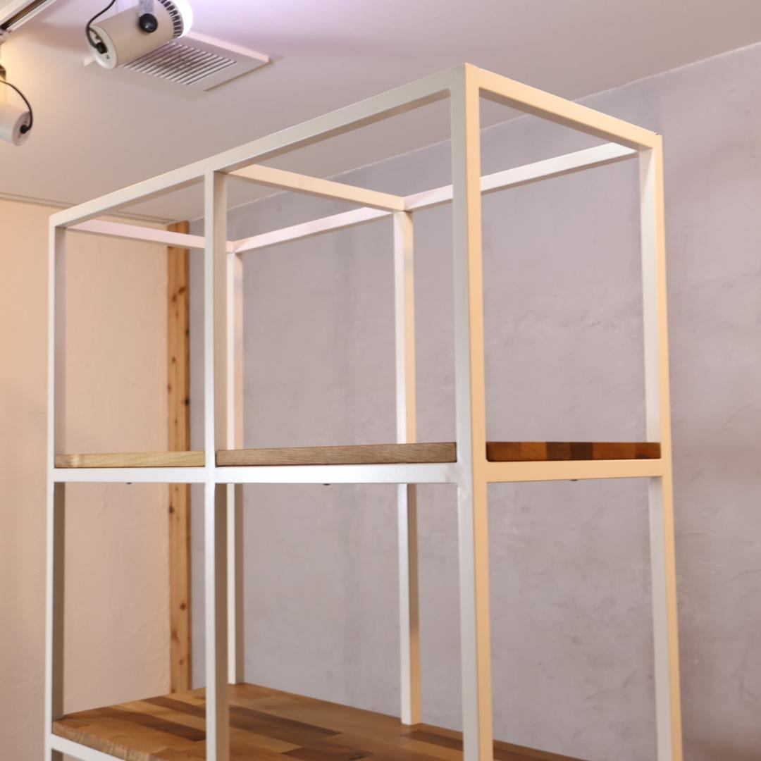 STUDIO APEIRON オープンシェルフ 本棚 飾り棚 ラック 無垢材