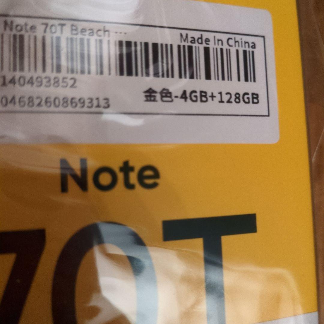 お値下不可！realme Note 70T 4GB 128GB