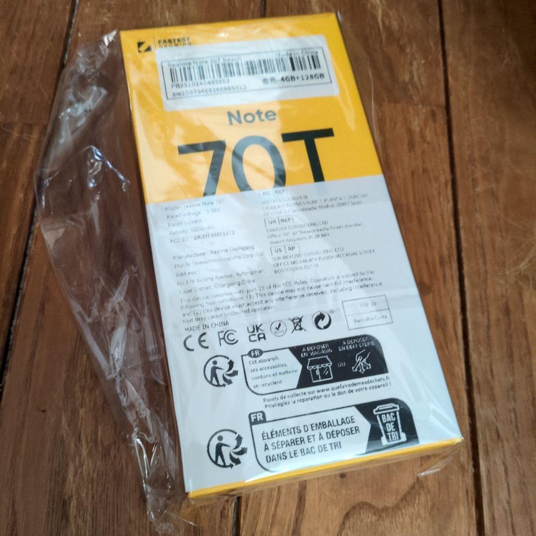 お値下不可！realme Note 70T 4GB 128GB