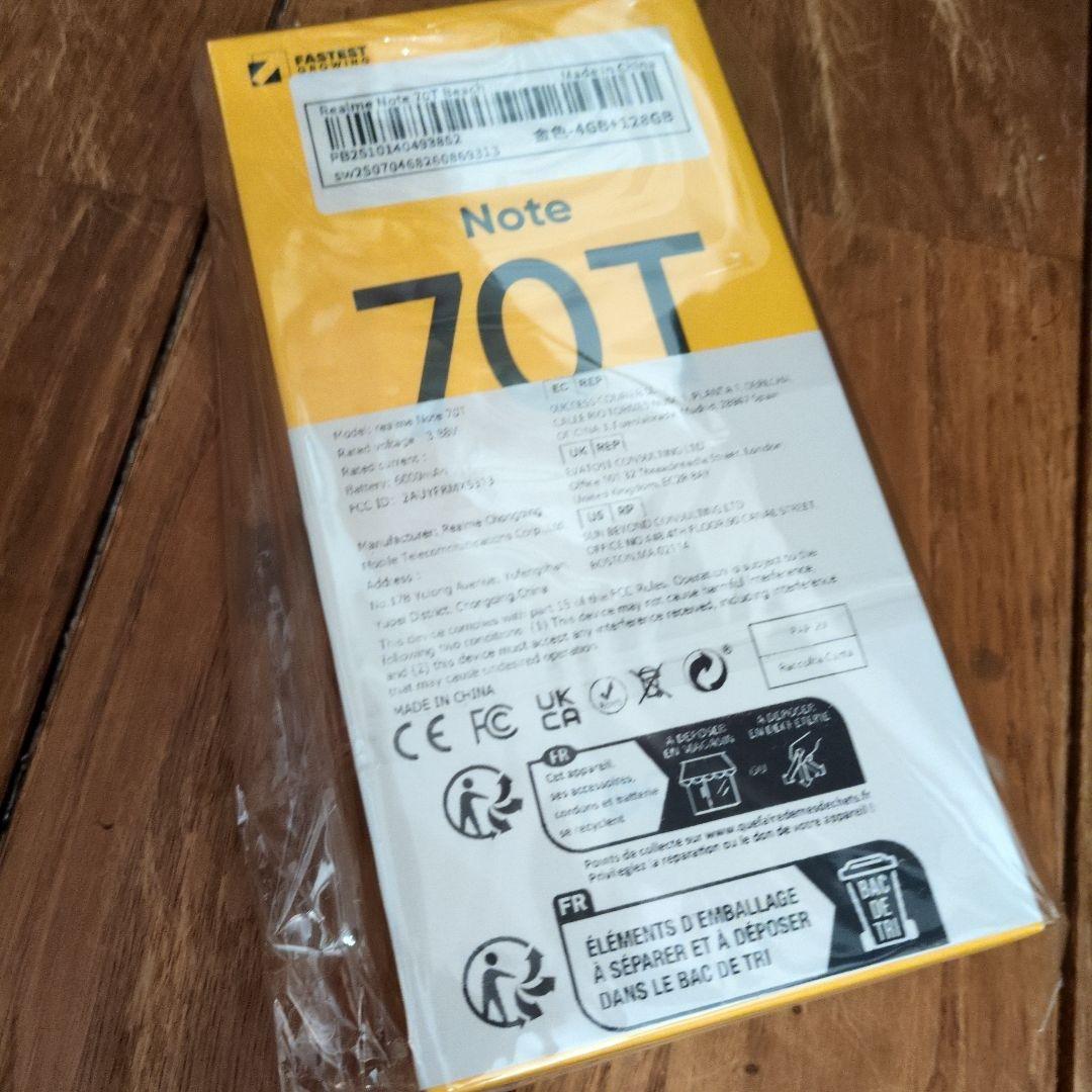 お値下不可！realme Note 70T 4GB 128GB