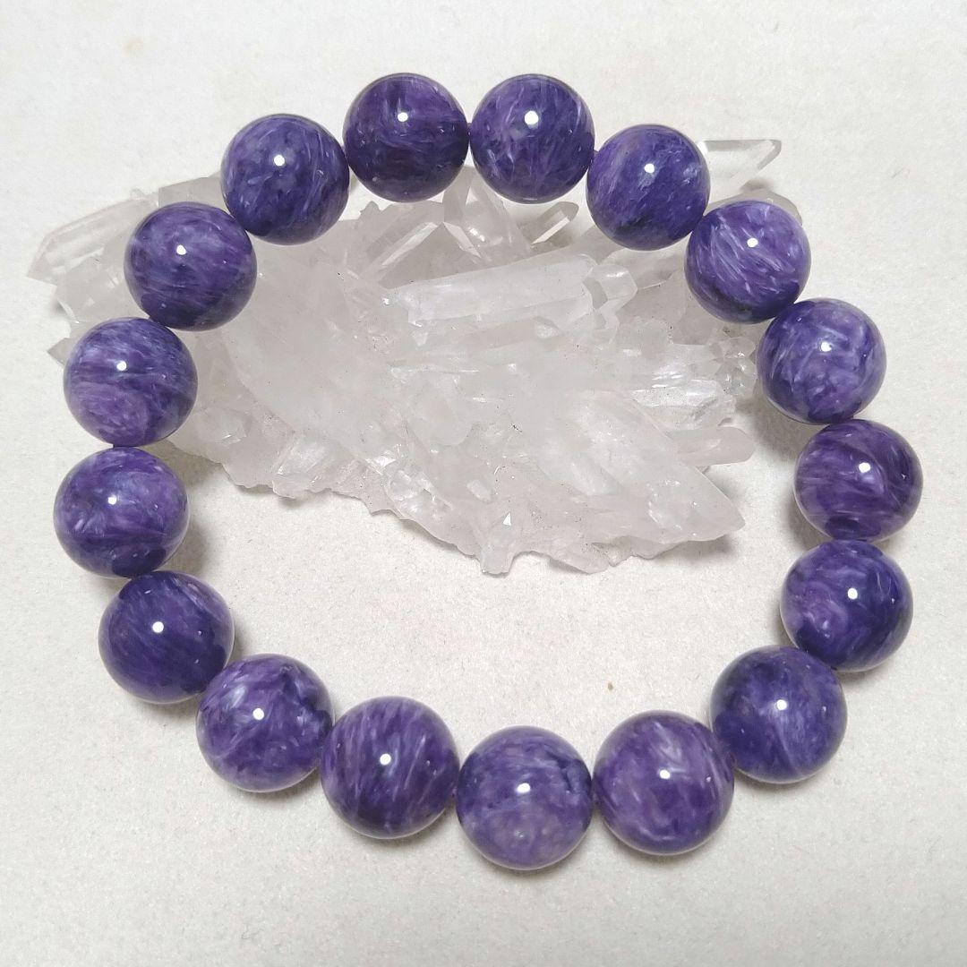 プロフ必読！∞ 高品質 チャロアイト12mmブレス ・恐怖心・不安・危機回避 ∞