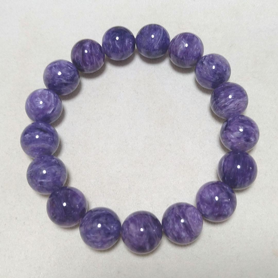 プロフ必読！∞ 高品質 チャロアイト12mmブレス ・恐怖心・不安・危機回避 ∞