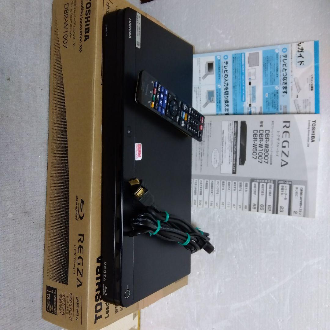 1TB東芝W録画ブルーレイレコーダーDBR-W1007/2018年製
