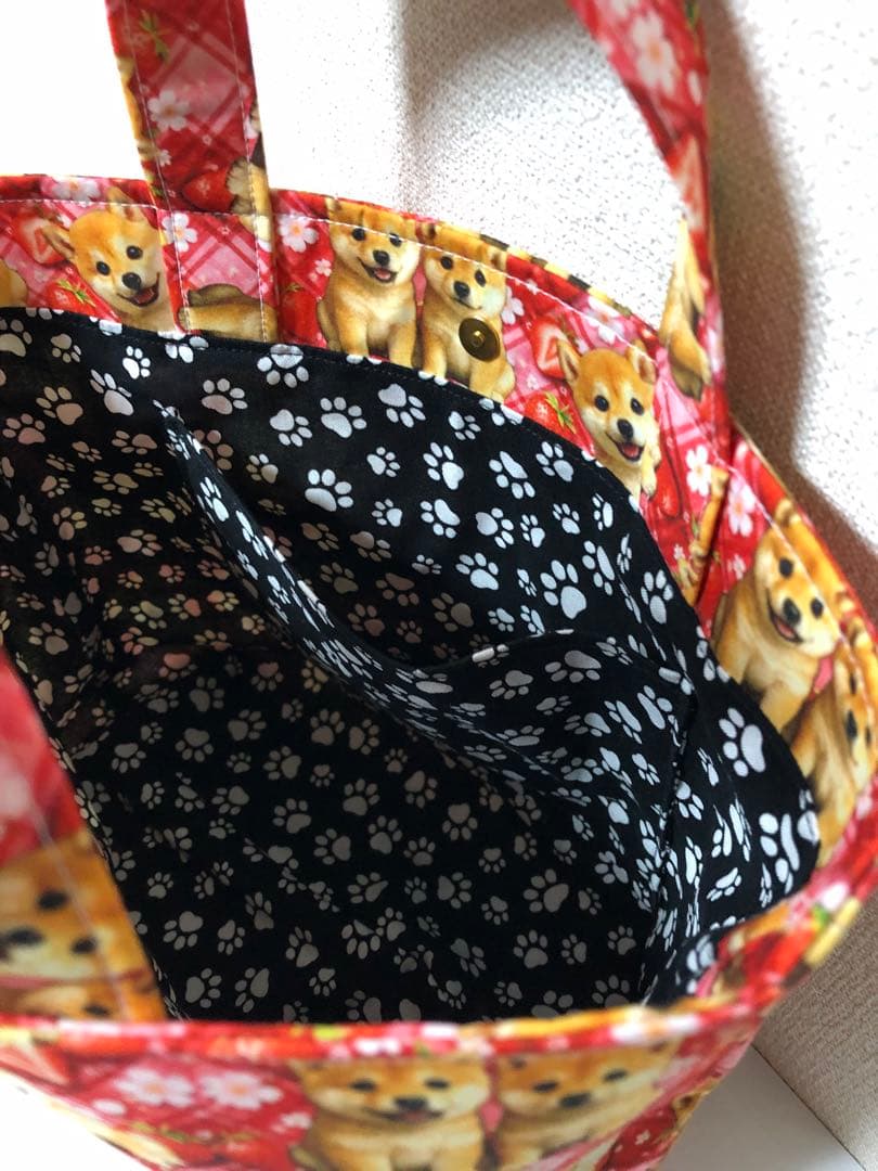 柴犬　トートバッグ　ハンドメイド
