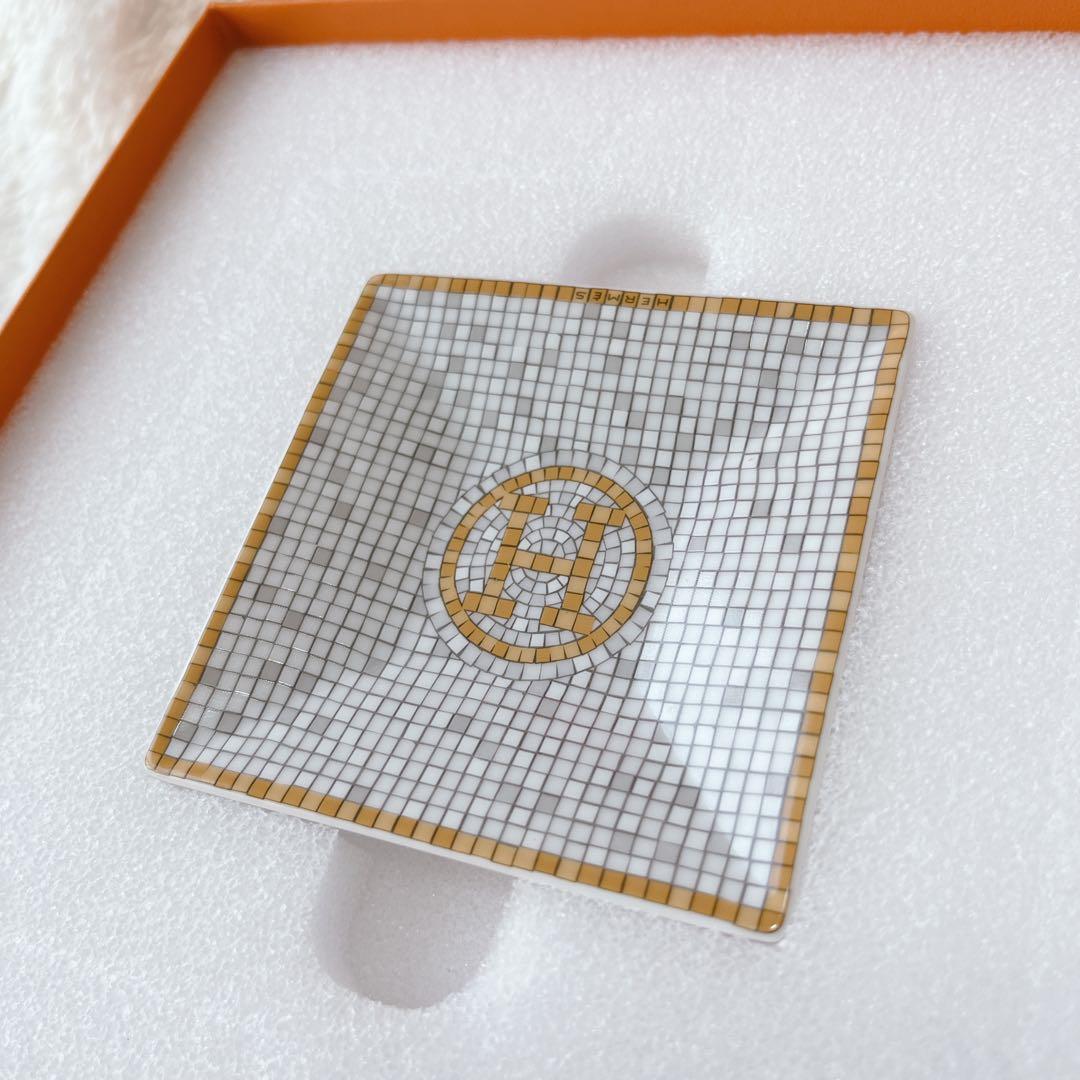 【美品】HERMES プチカレNO1 モザイク24 ゴールド