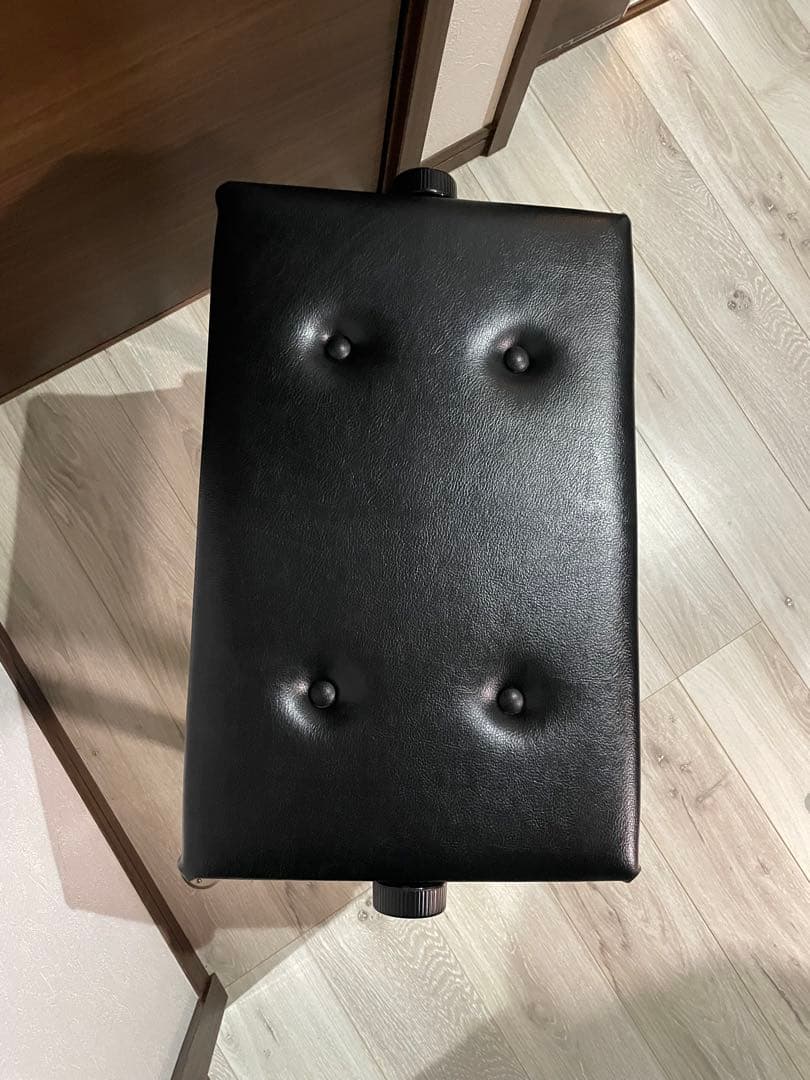 中古美品 YAMAHA.ピアノ椅子.ブラック NO.51