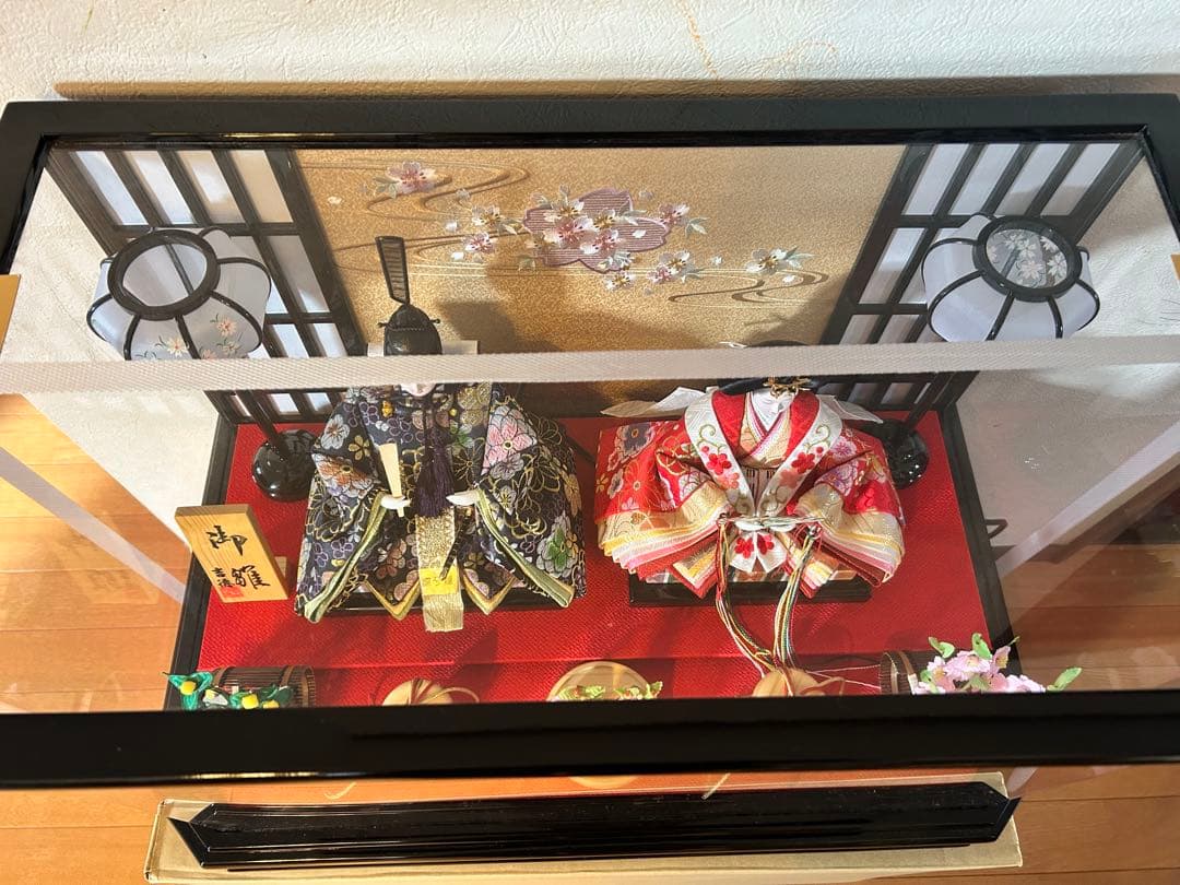 吉徳　雛人形セット 軽量アクリルケース付き　照明付き　ひな祭り