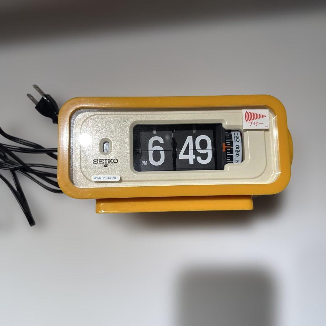 SEIKO セイコー パタパタ時計 DP666T 昭和 レトロ 置き時計