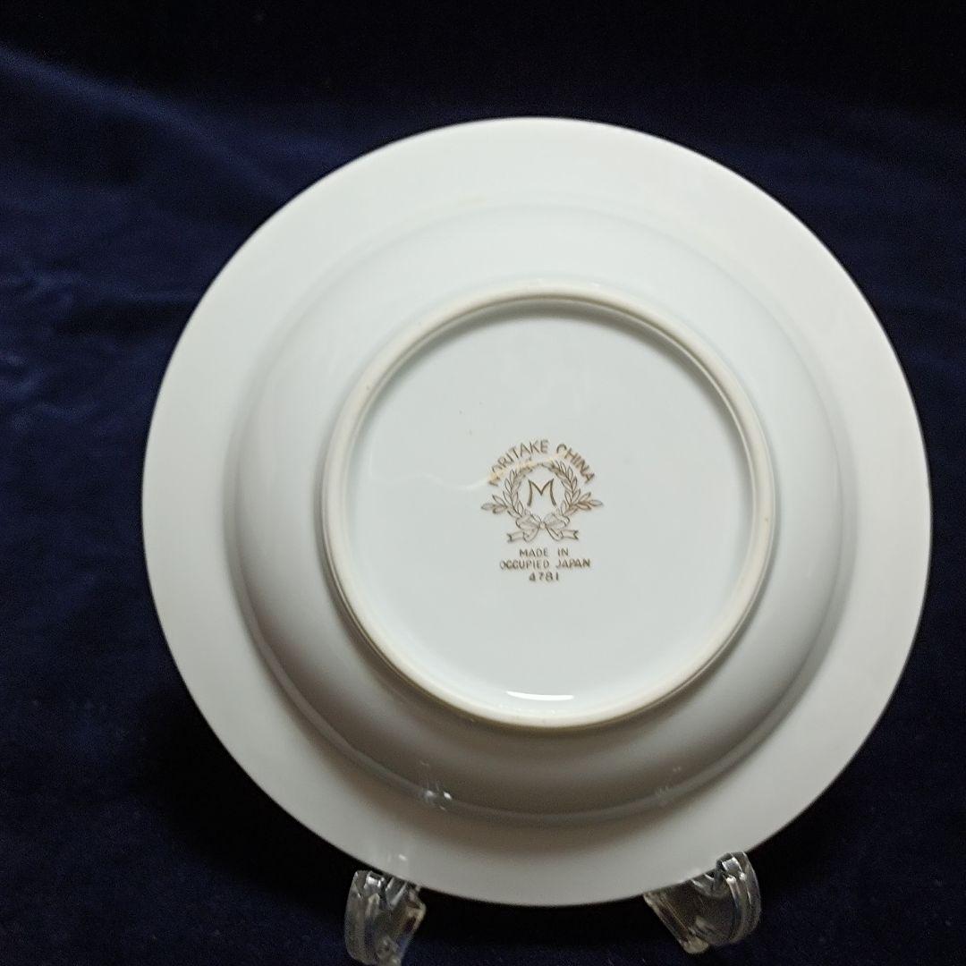 オールドノリタケ　オキュパイドジャパン　金彩　花柄　深皿５枚　約14cm