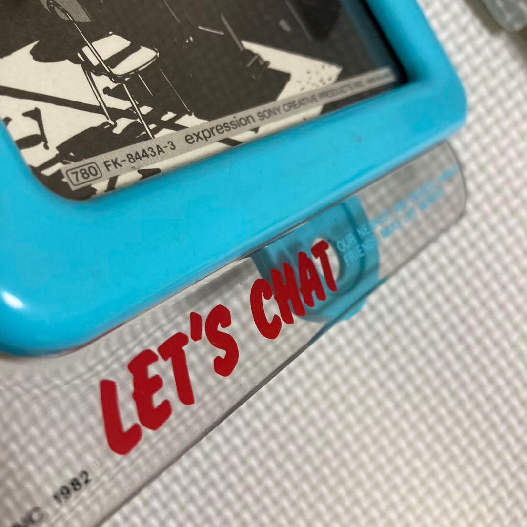 未使用1982年レッツチャット写真立て　ベンジャミン日本製 let's chat