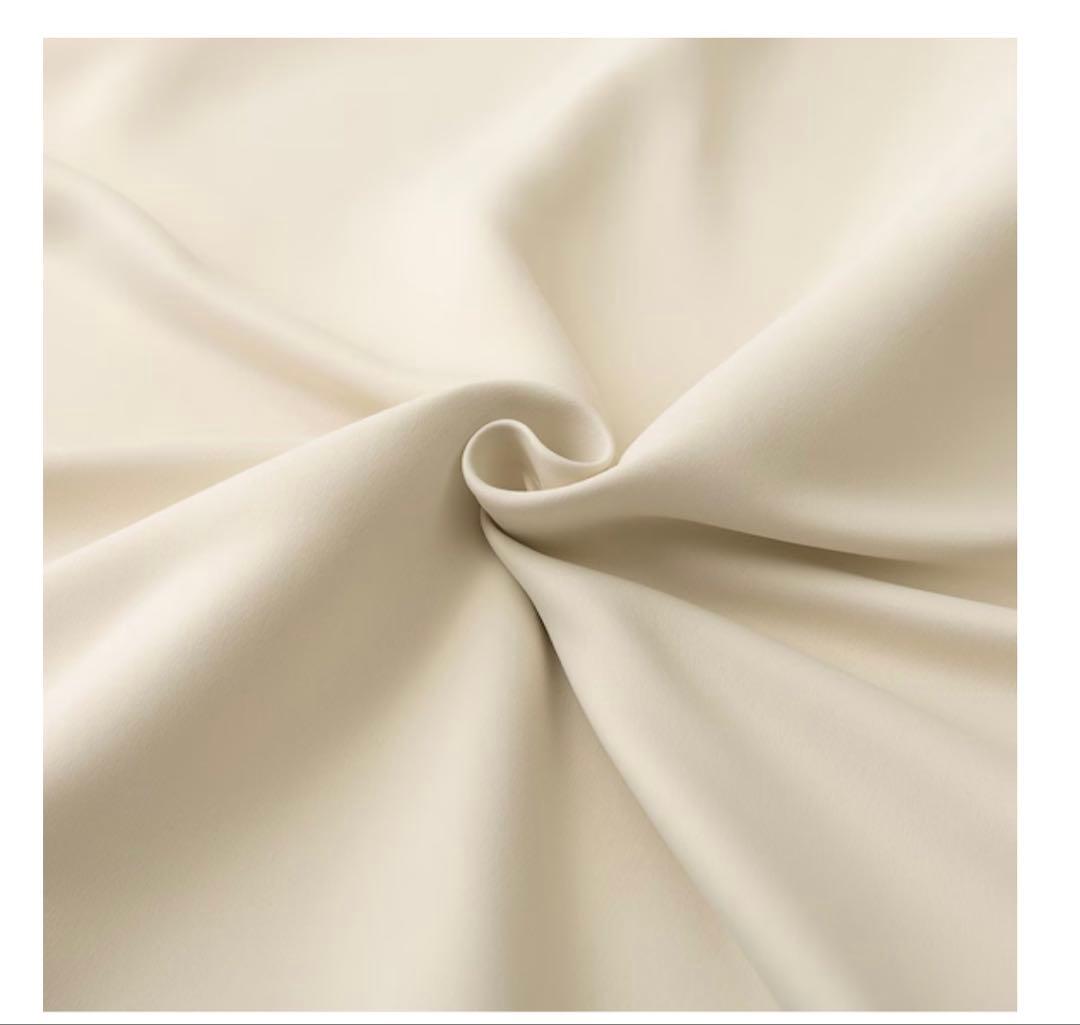 クリーム色 ドレープカーテン　幅200×丈190cm×2枚