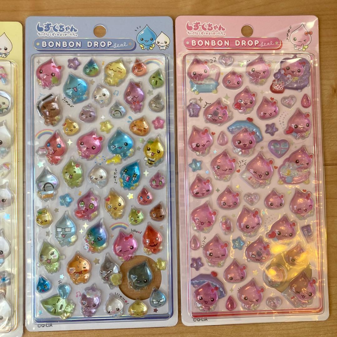 【国内正規品】ボンボンドロップシール しずくちゃん 大 4種セット 新品未開封