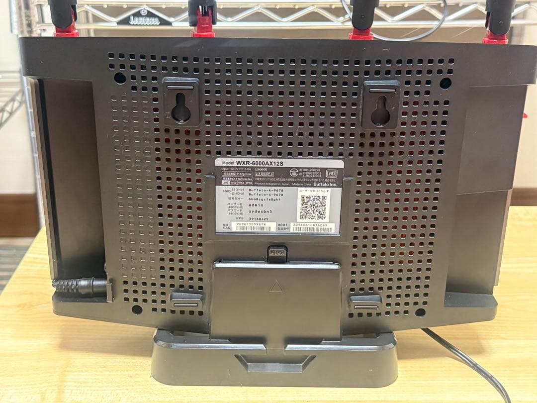 WXR-6000AX12Sルーター