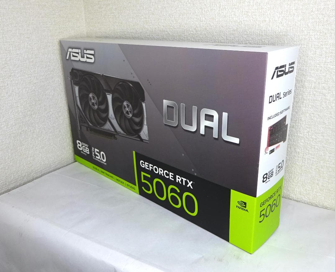 新品RTX5060 ASUS DUAL 8G AI ゲーミング DDR7 正規品