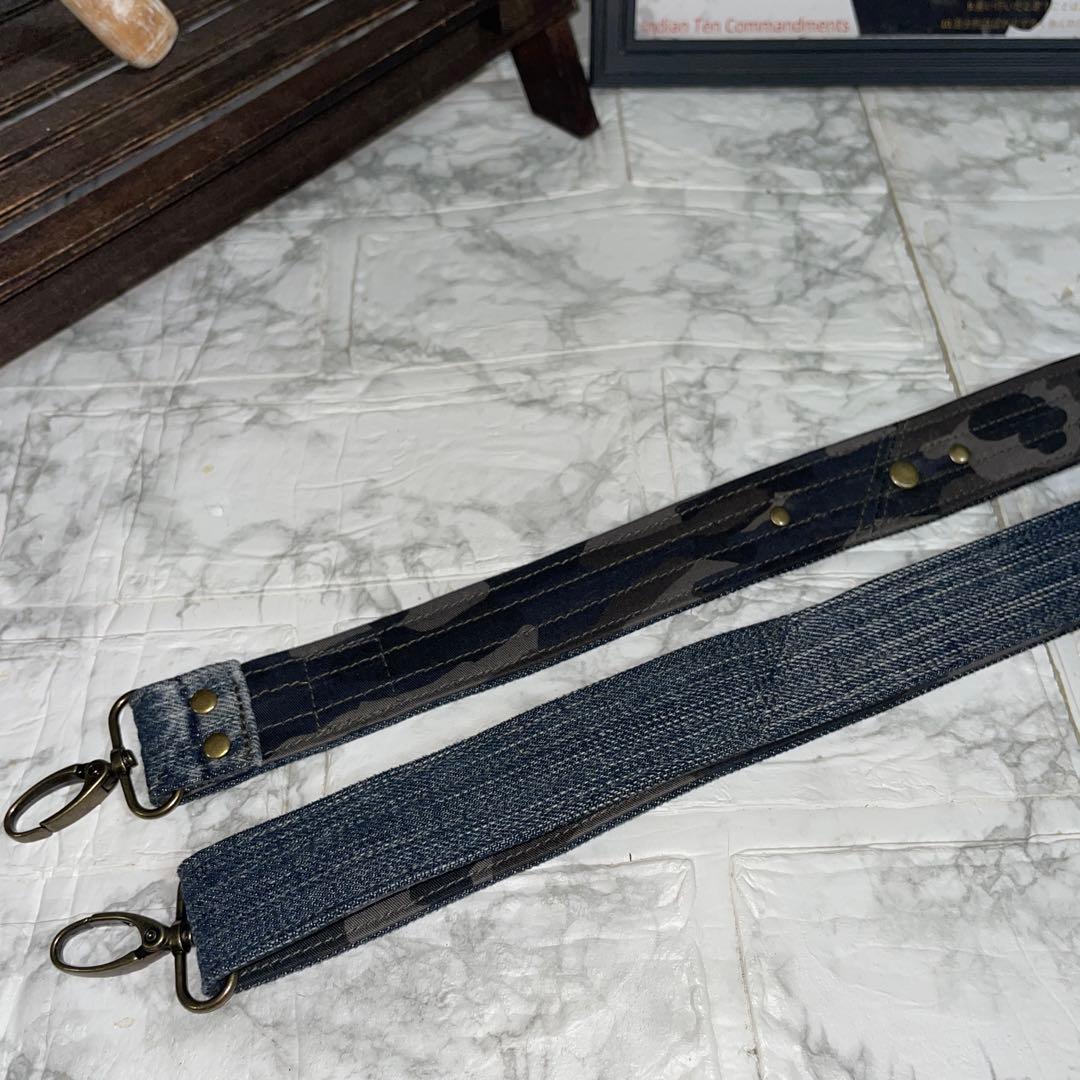 No.480.481.483.494.496 デニムリメイクショルダー紐　濃紺