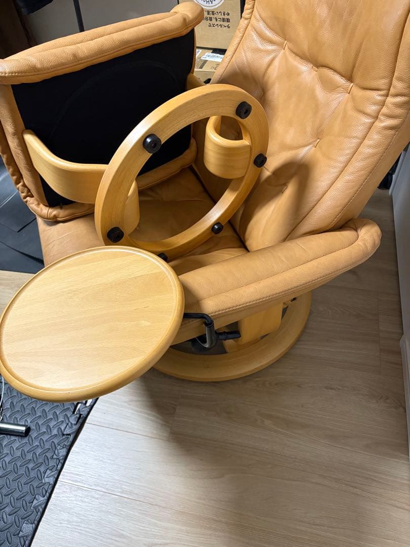 約50万円 Lサイズ 最高級ロイヤル エコーネス ストレスレスチェア②