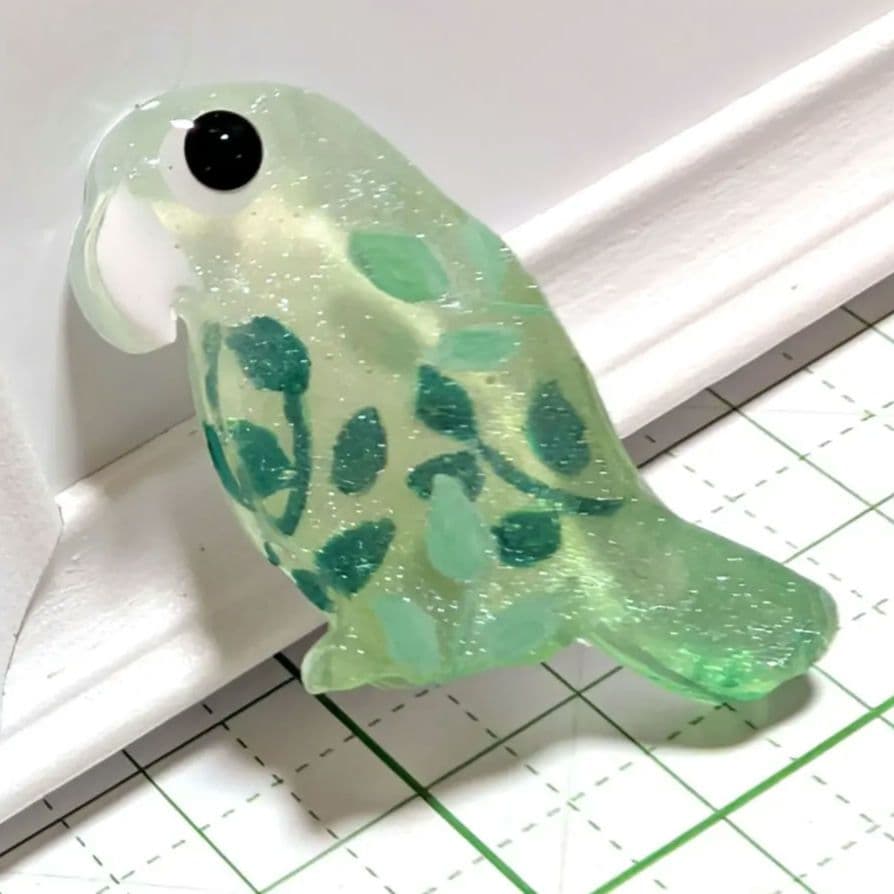 トッシュちょび様　5.4 インコ　レジンヘアゴム　光のベール