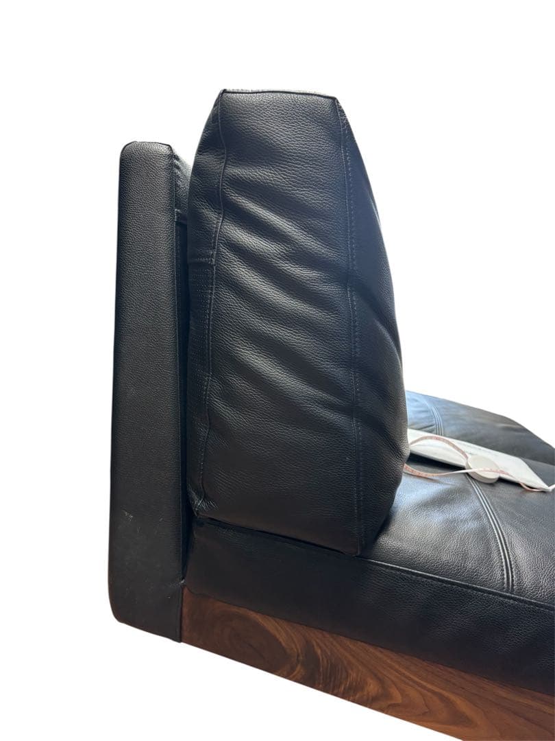 EUCAS ユーカス　ユーカス 黒　レザー　ソファ　2人　3人用