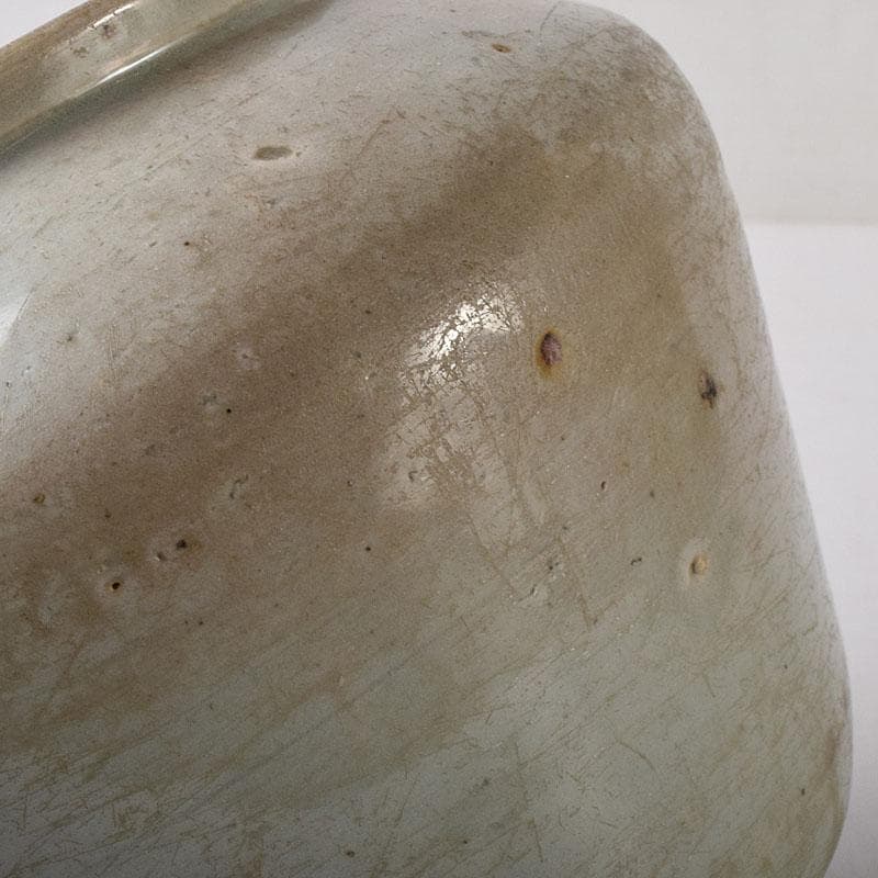 朝鮮美術　李朝　高麗白磁　壷　C　R8595