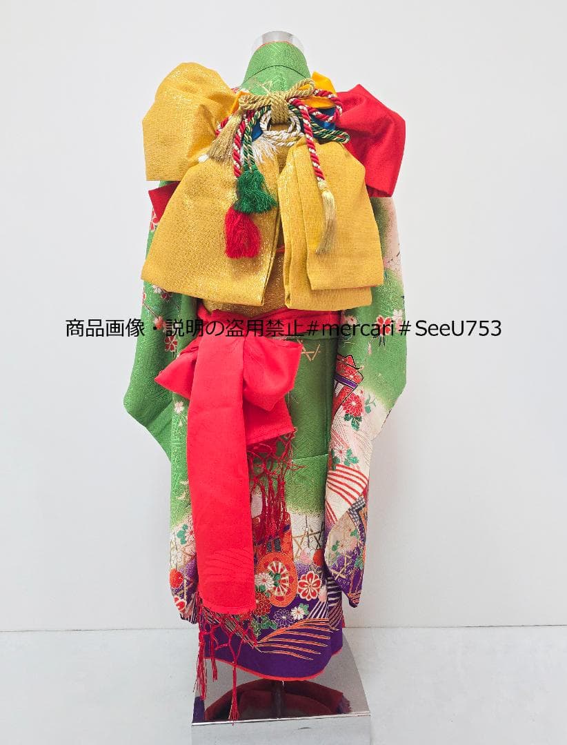 七五三　7歳　着物　フルセット　女の子 d06