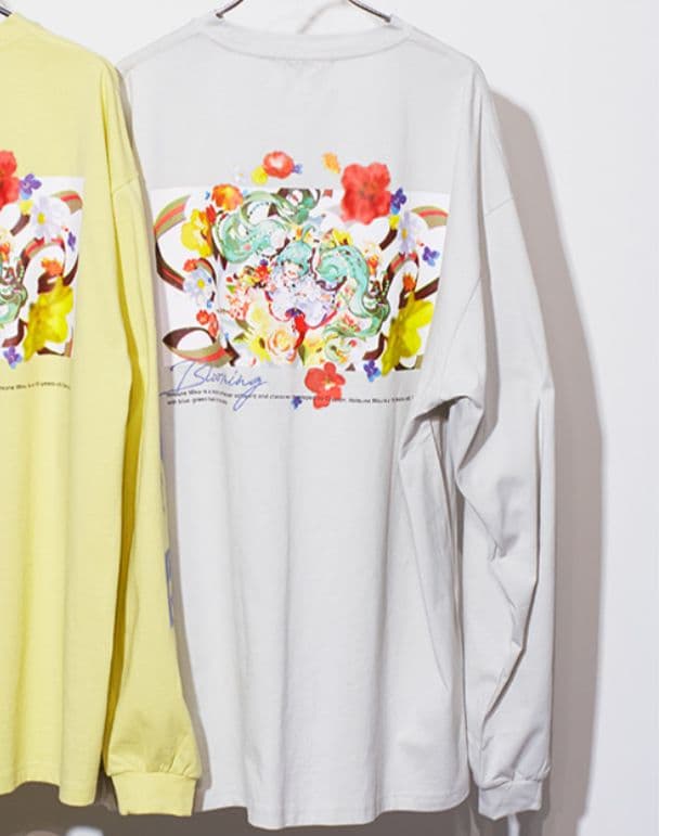 初音ミク ブルーミング ロングTシャツ S MIKU BLOOMING