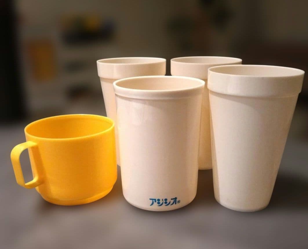 【昭和レトロ】アジシオ ハンドル付きイエローカップ