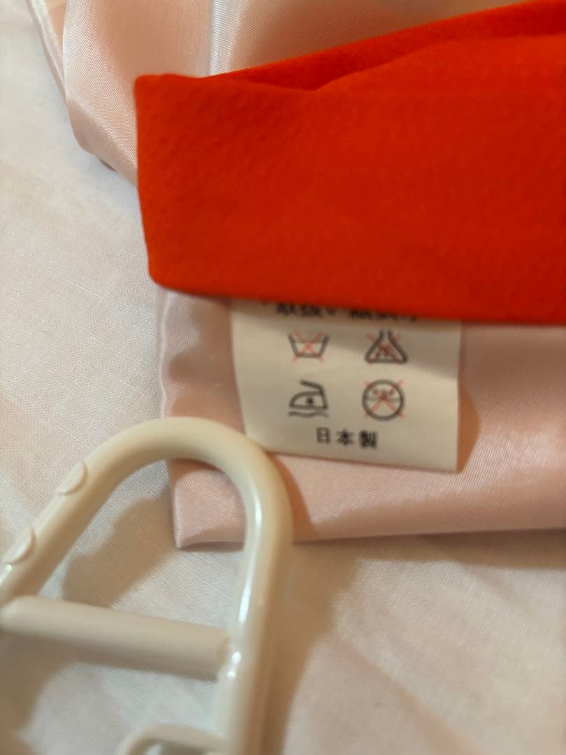 七五三用オレンジ花柄着物