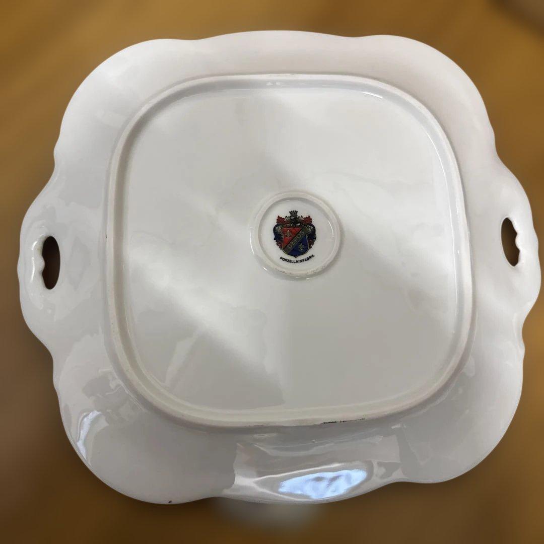 ドレスデン　カール・ティーメ工房 アンティーク　プレート ハンドペイント