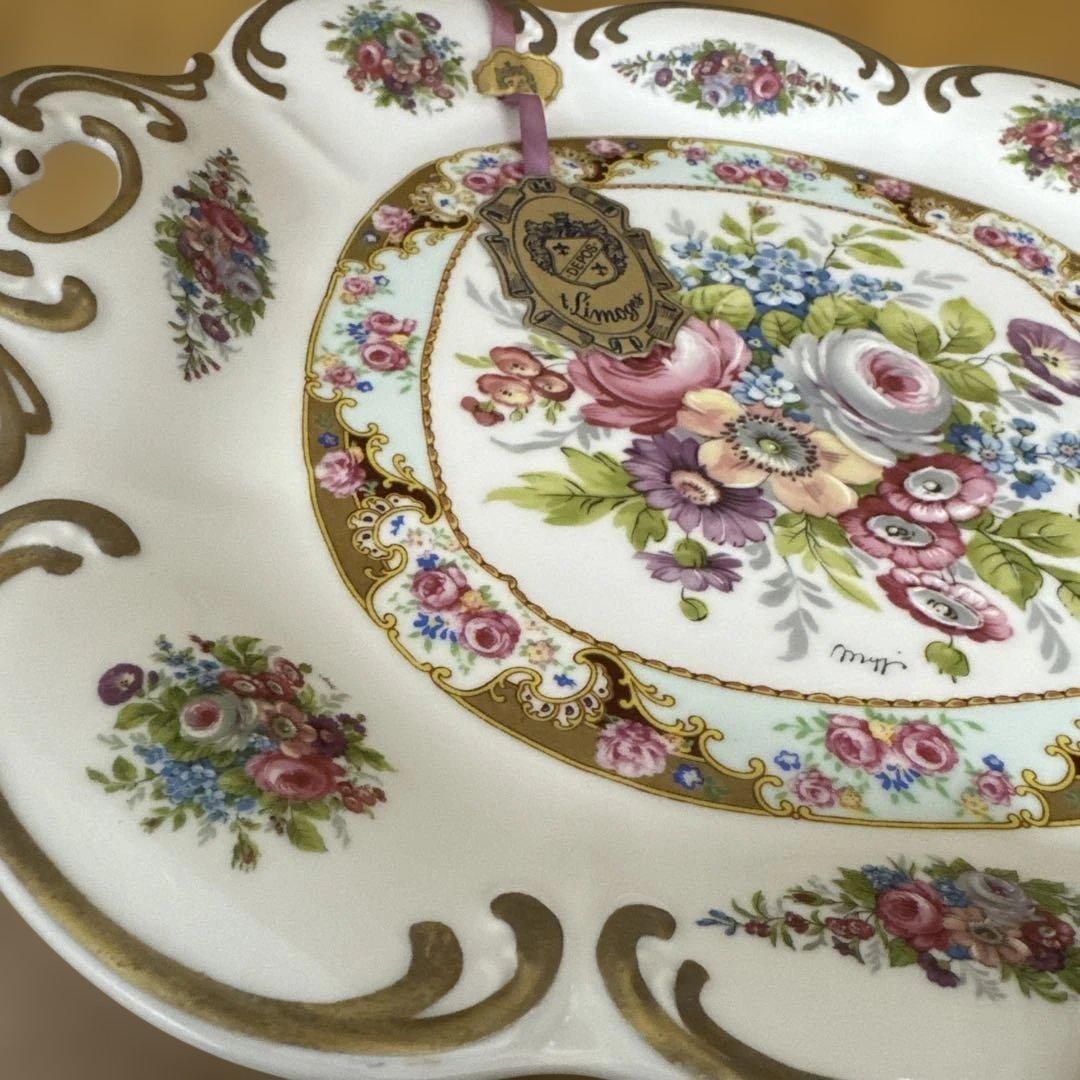 ドレスデン　カール・ティーメ工房 アンティーク　プレート ハンドペイント