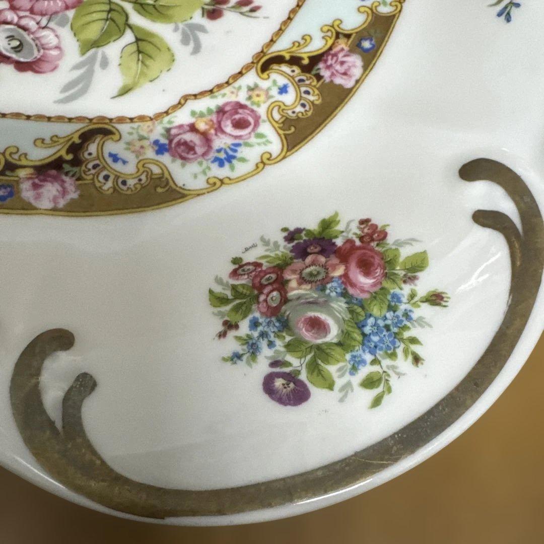 ドレスデン　カール・ティーメ工房 アンティーク　プレート ハンドペイント