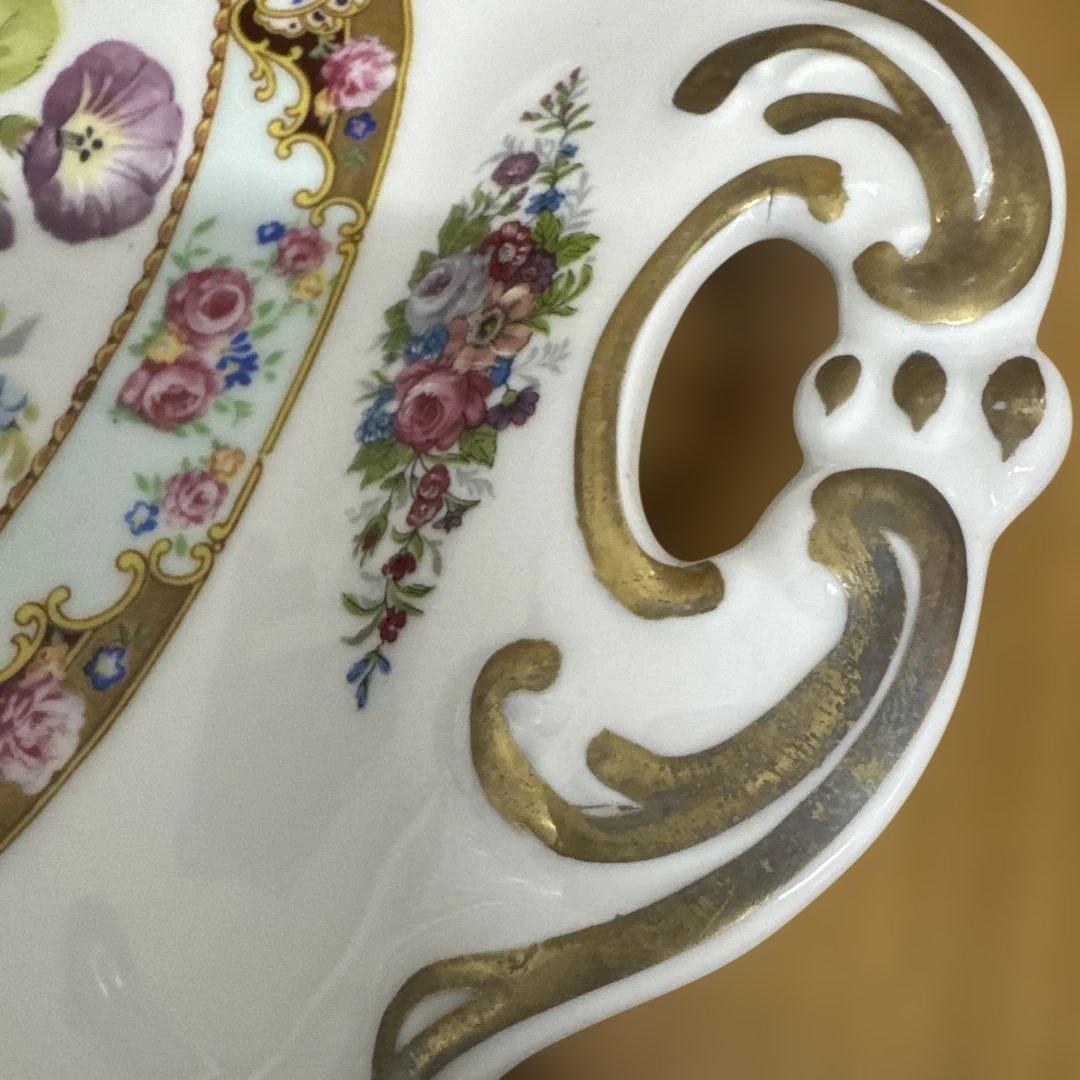 ドレスデン　カール・ティーメ工房 アンティーク　プレート ハンドペイント