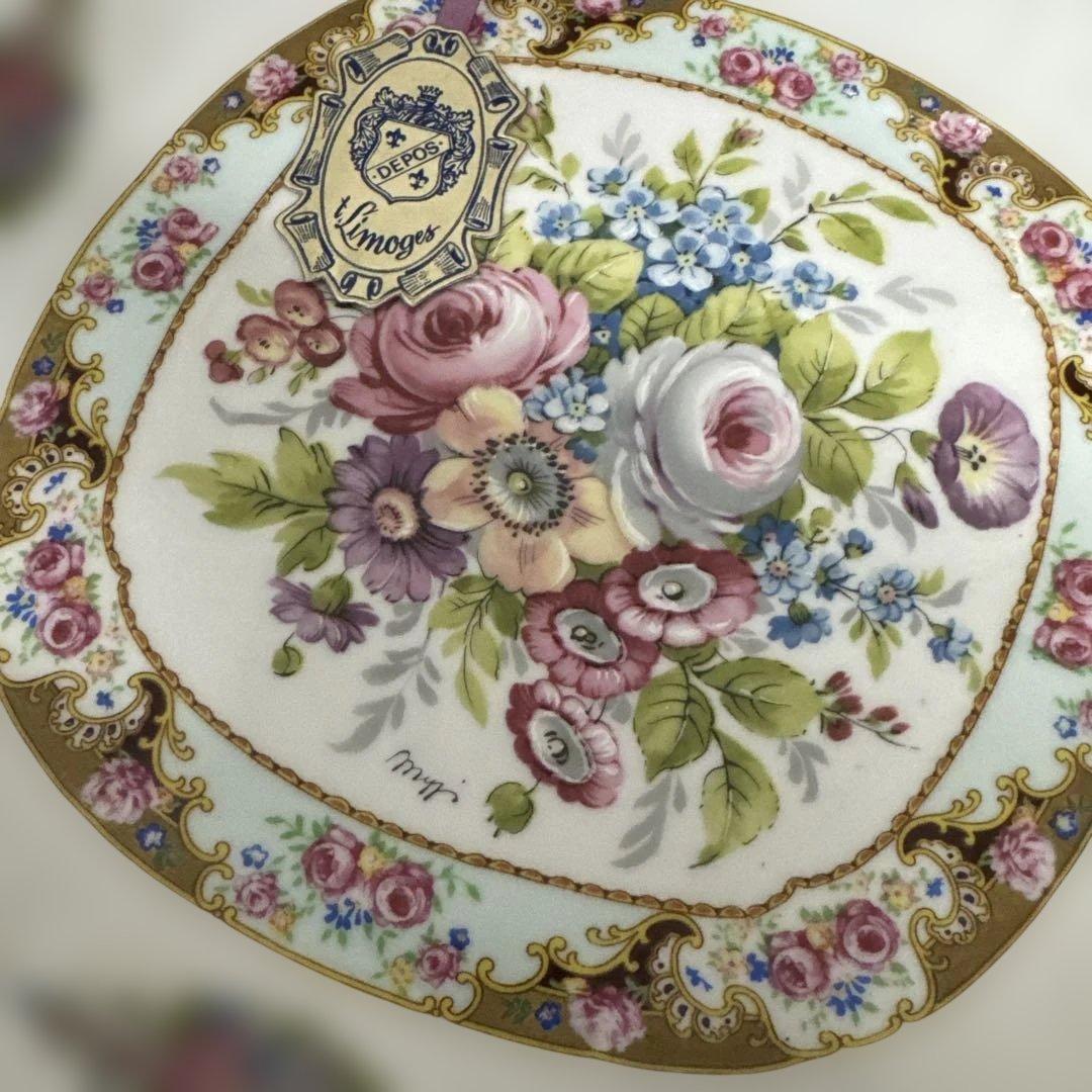 ドレスデン　カール・ティーメ工房 アンティーク　プレート ハンドペイント