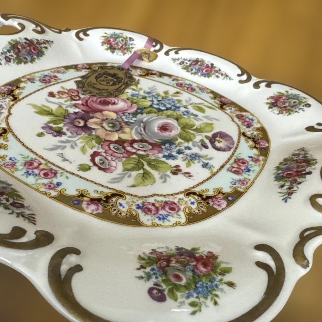 ドレスデン　カール・ティーメ工房 アンティーク　プレート ハンドペイント