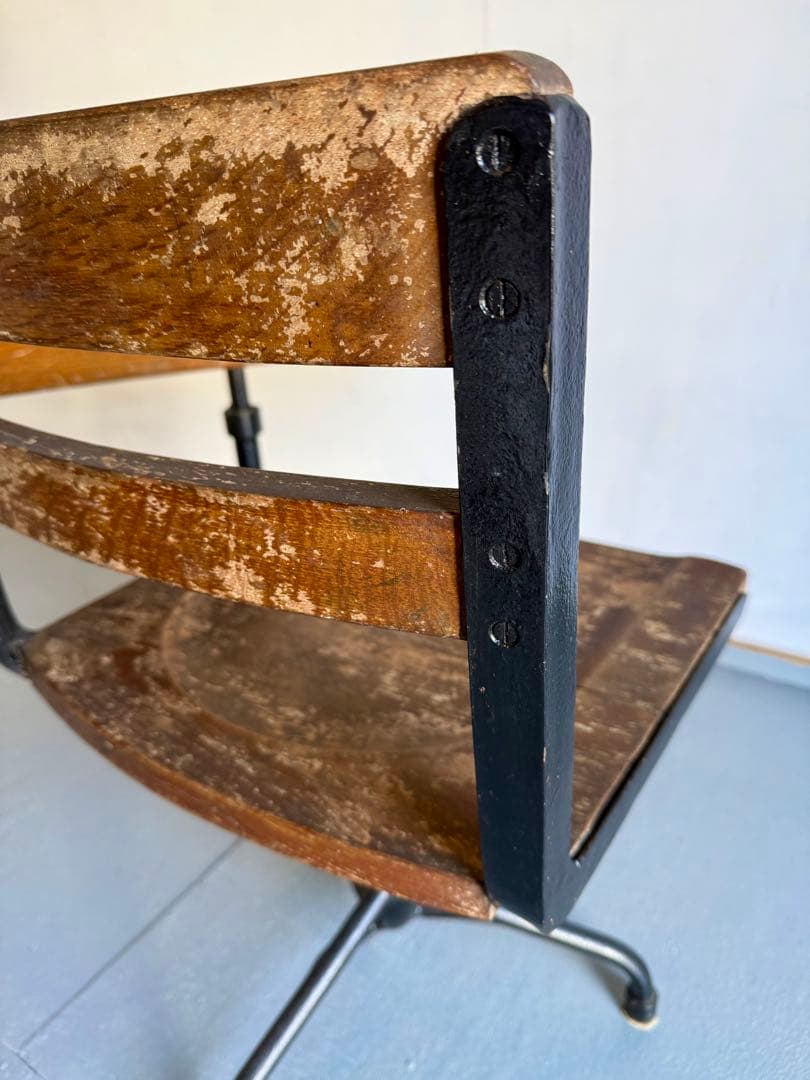 チェア 一体型 スクールデスクチェア アイアンフレーム 学習机 勉強机 学校