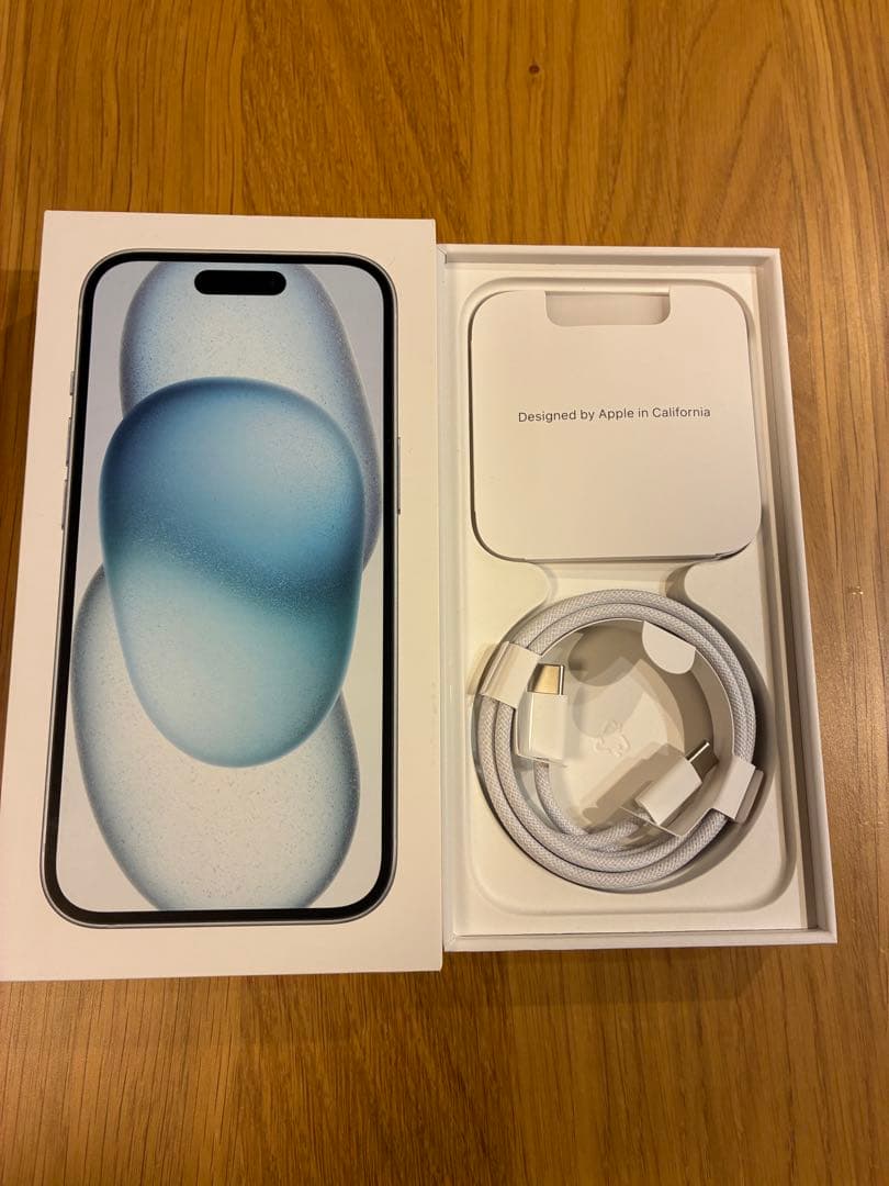 Apple iPhone 15 ブルー 本体 iFaceセット