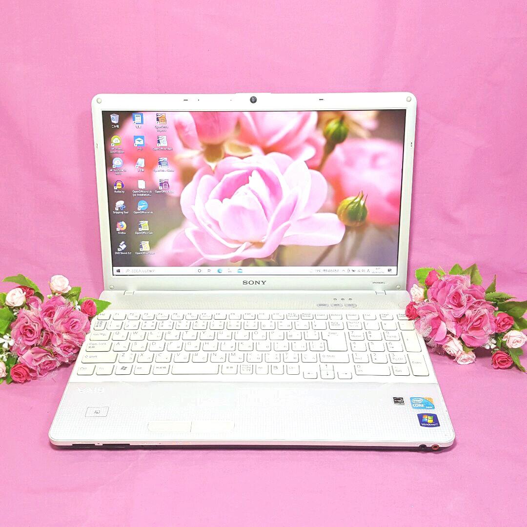 ✧大人気✧CORE-i3✧SONY✧VAIO✧ホワイトVAIO✧WEBカメラ
