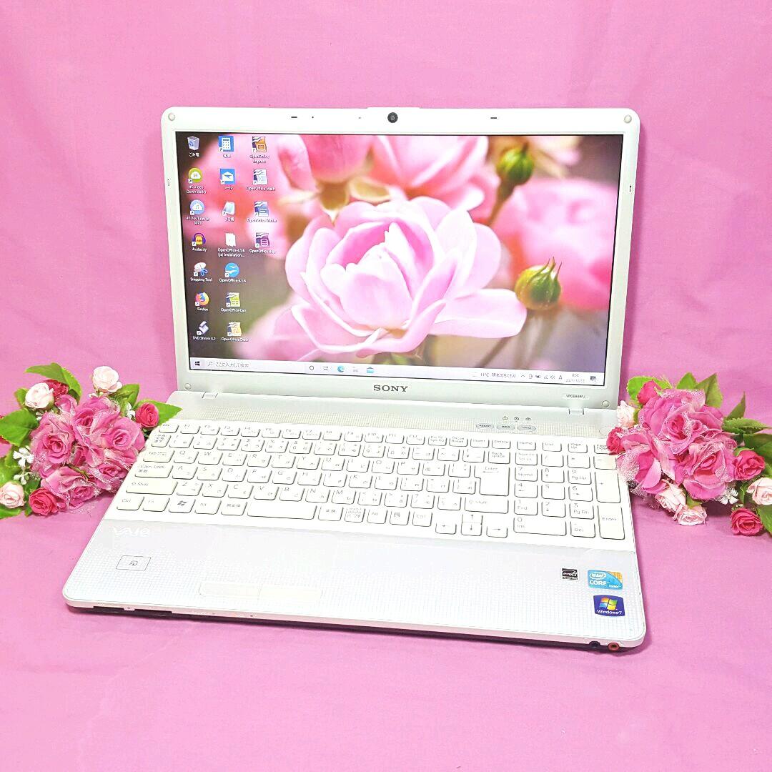 ✧大人気✧CORE-i3✧SONY✧VAIO✧ホワイトVAIO✧WEBカメラ