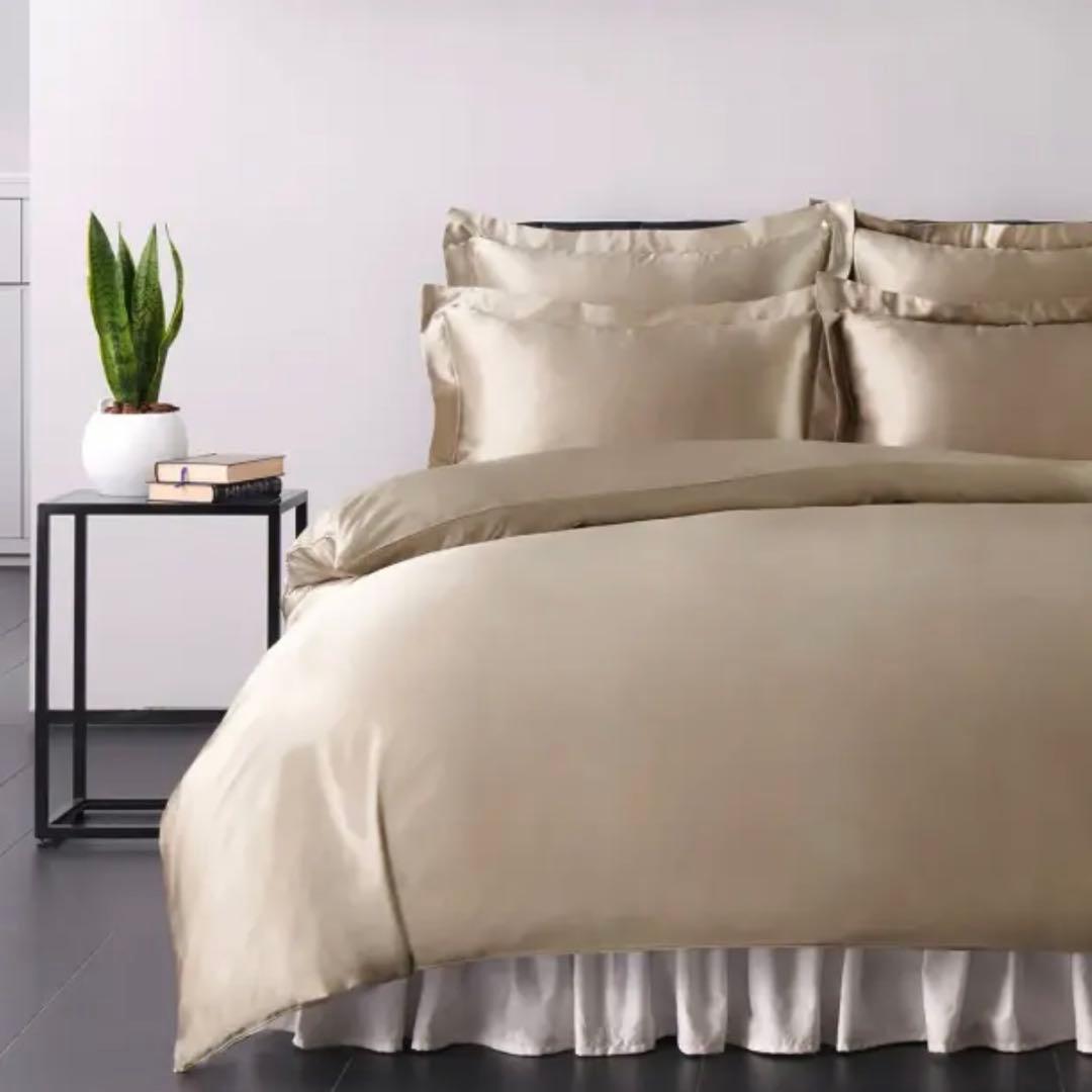 HOTEL LIKE INTERIOR 22匁シルク ピローケース　モカ　未開封