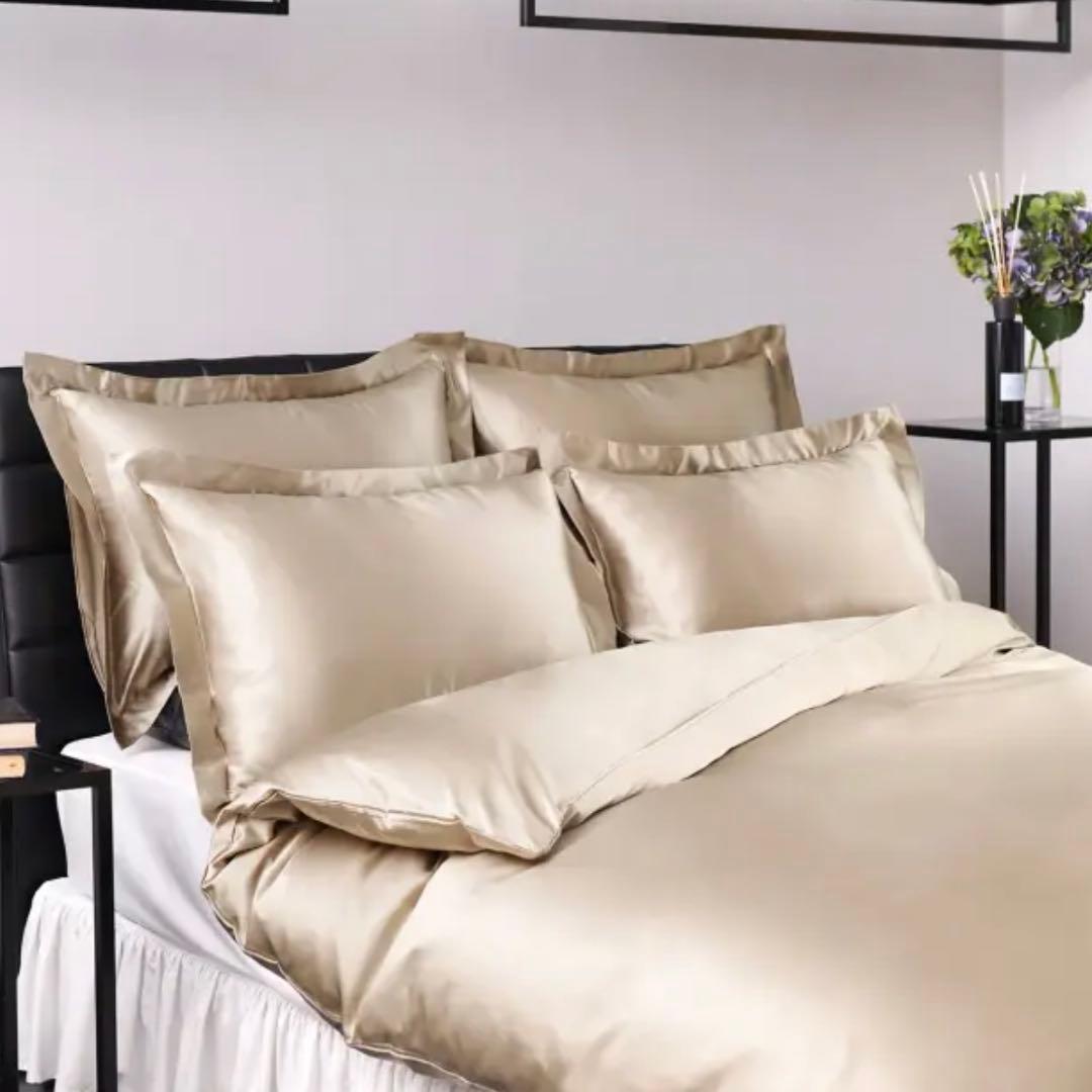 HOTEL LIKE INTERIOR 22匁シルク ピローケース　モカ　未開封