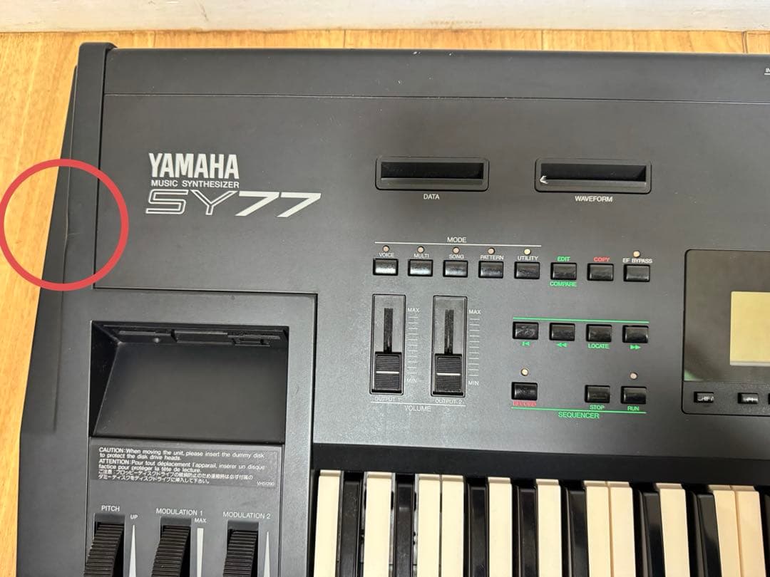 希少　YAMAHA SY77 シンセサイザー