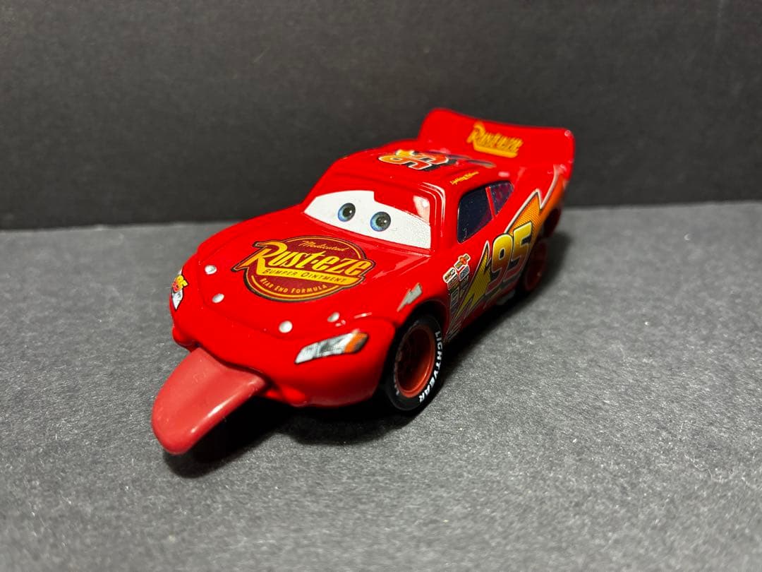 finish フィニッシュ　舌　マックィーン　マックイーン　カーズ　ミニカー