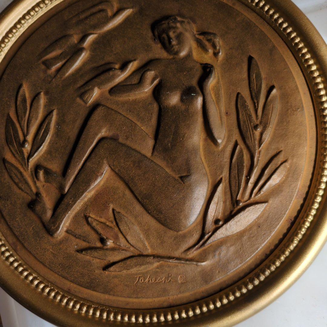 Tahesi 浮彫りの女性像 オブジェ