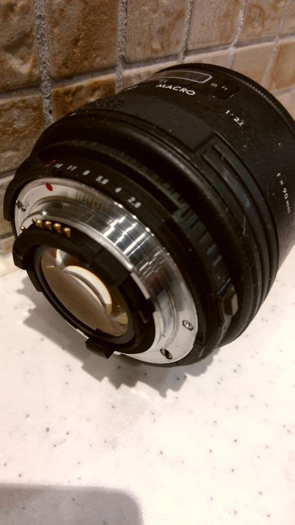 値下げ、シグマ、Af,90ミリ、f2.8、ニコン用、接写可能