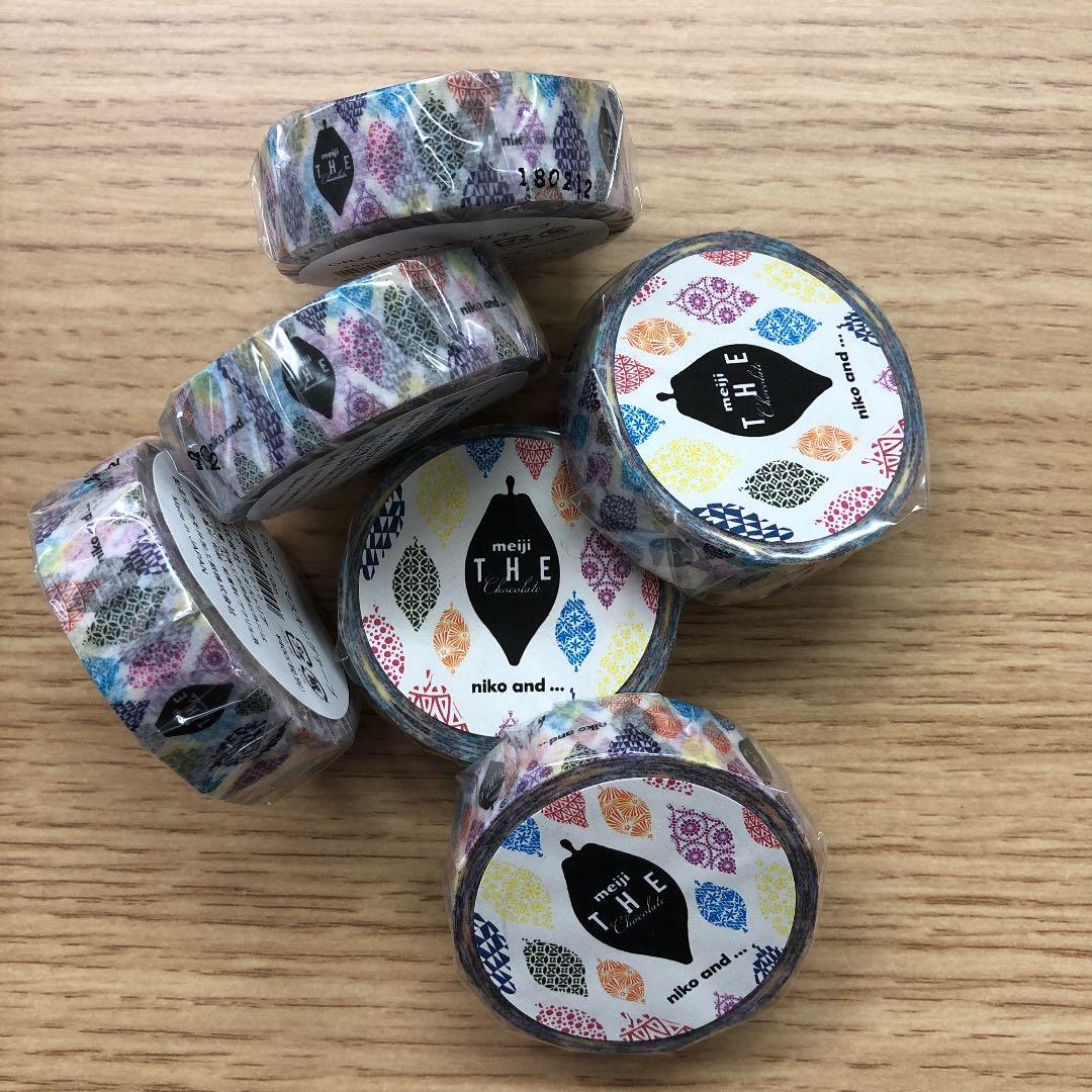 Meiji ザ・チョコレート マスキングテープ 6個セット