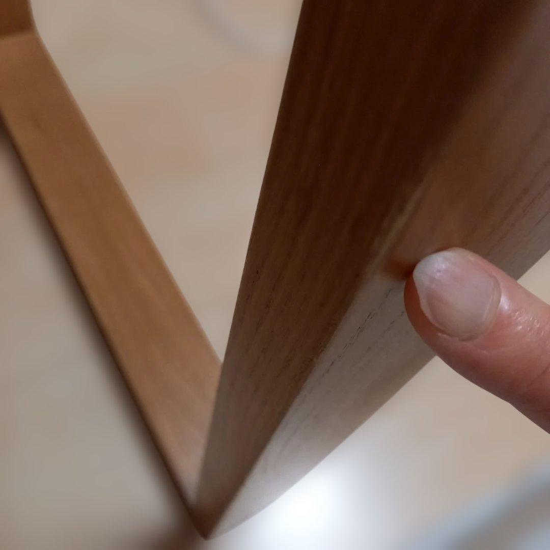 学習机　①　常晴　天然木　北欧　引き出し付き　机　テーブル