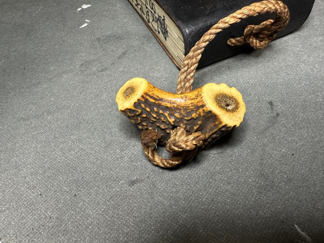 昭和レトロ　大福帳　根付　天然素材　アンティーク　骨董　飾り物　古美術品　 置物