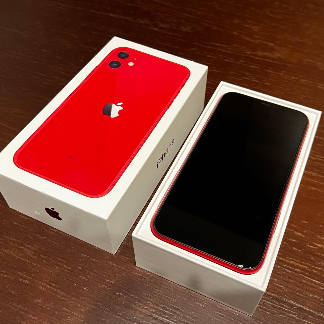 Apple iPhone 11 レッド 本体 箱付き
